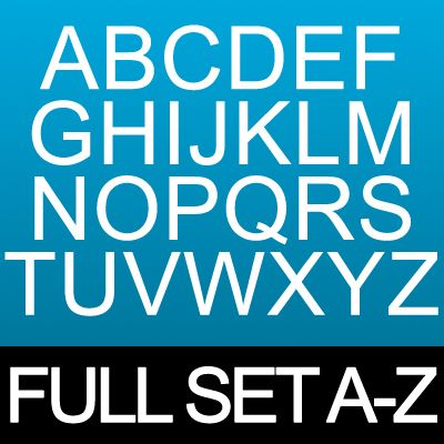 Full Alphabet A to Z Iron on Iron on Transfers