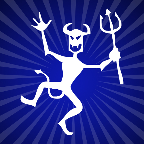 The Dancing Devil Iron on Transfer